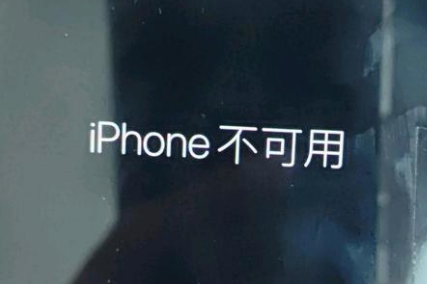 十堰苹果服务网点分享锁屏界面显示“iPhone 不可用”如何解决 